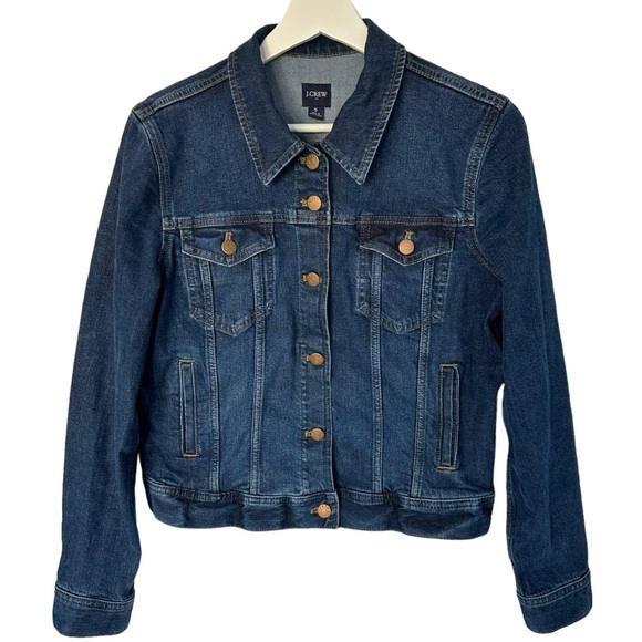 J. Crew Jackets & Blazers - J.CREW BUTTON UP DENIM JEAN JACKET  SIZE S